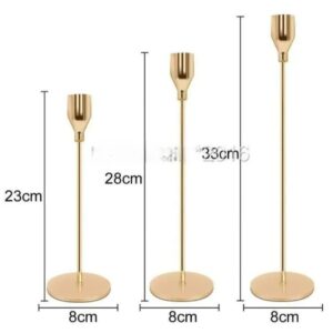 Gold Candle Holder's Set of 3