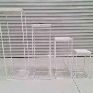 White Framed Plinths