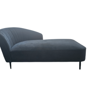Black Velvet Chaise
